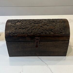 Carved Wooden Chest